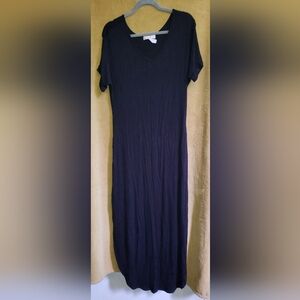 Black "Around The House" Maxi Dress
